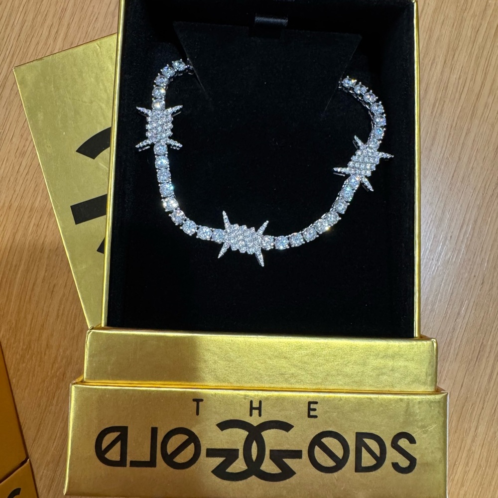 The Gold Gods White Gold Tennis Chain